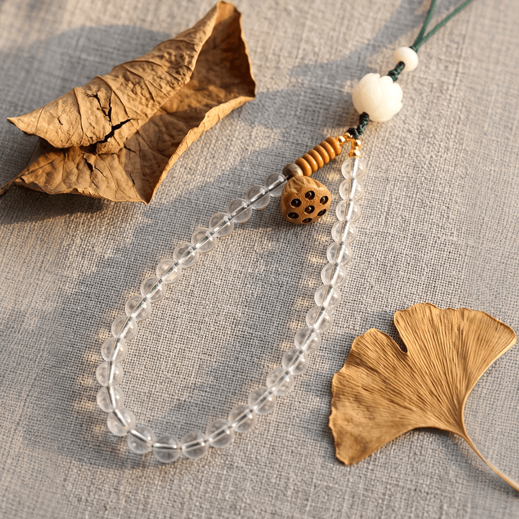 Clear Quartz Energy Phone Charm