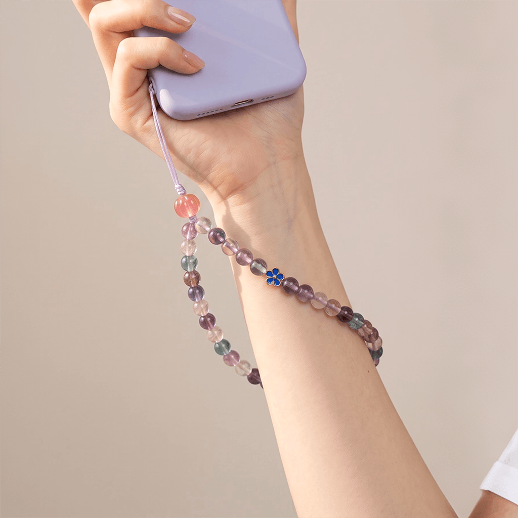 Multicolor Fluorite Energy Phone Charm
