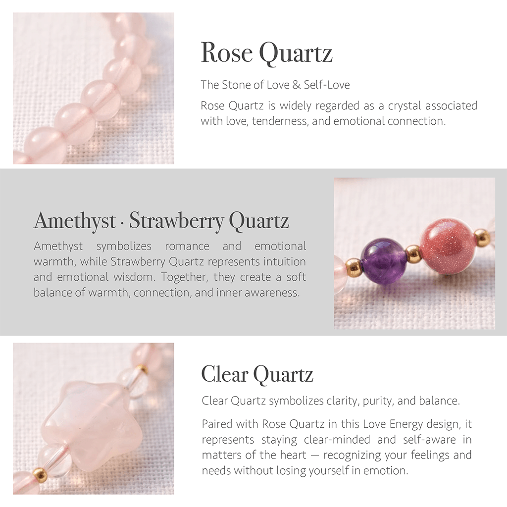 Rose Quartz Energy Phone Charm