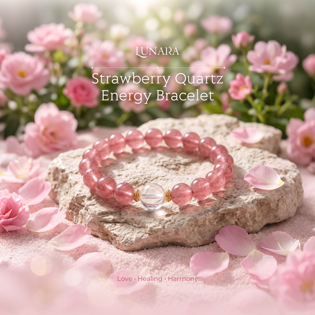 Strawberry Quartz Energy Bracelet