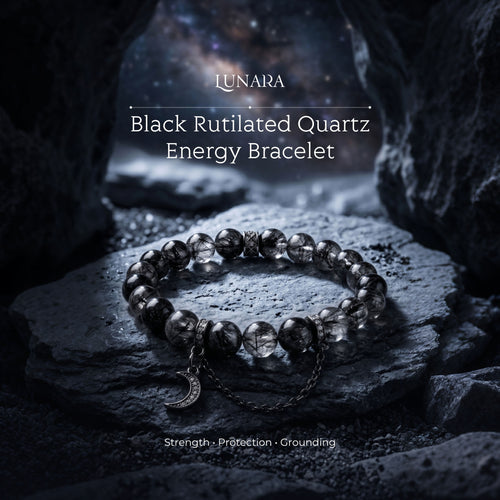 Black Rutilated Quartz Energy Bracelet
