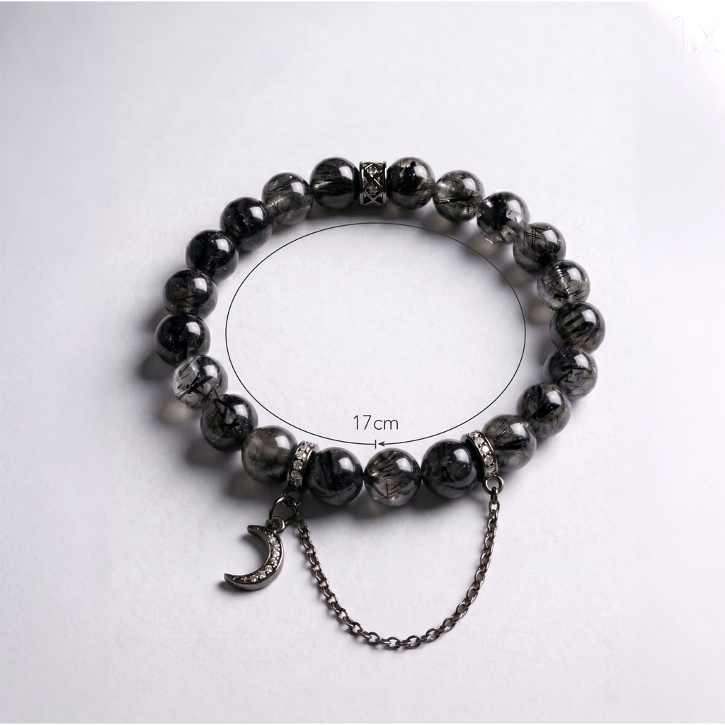 Black Rutilated Quartz Energy Bracelet